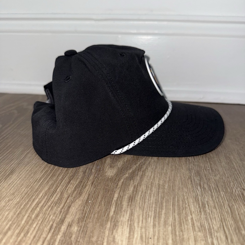 NEW Swannies Rope Hat SnapBack Men's Black CBS Golf Now Performance - Picture 4 of 5